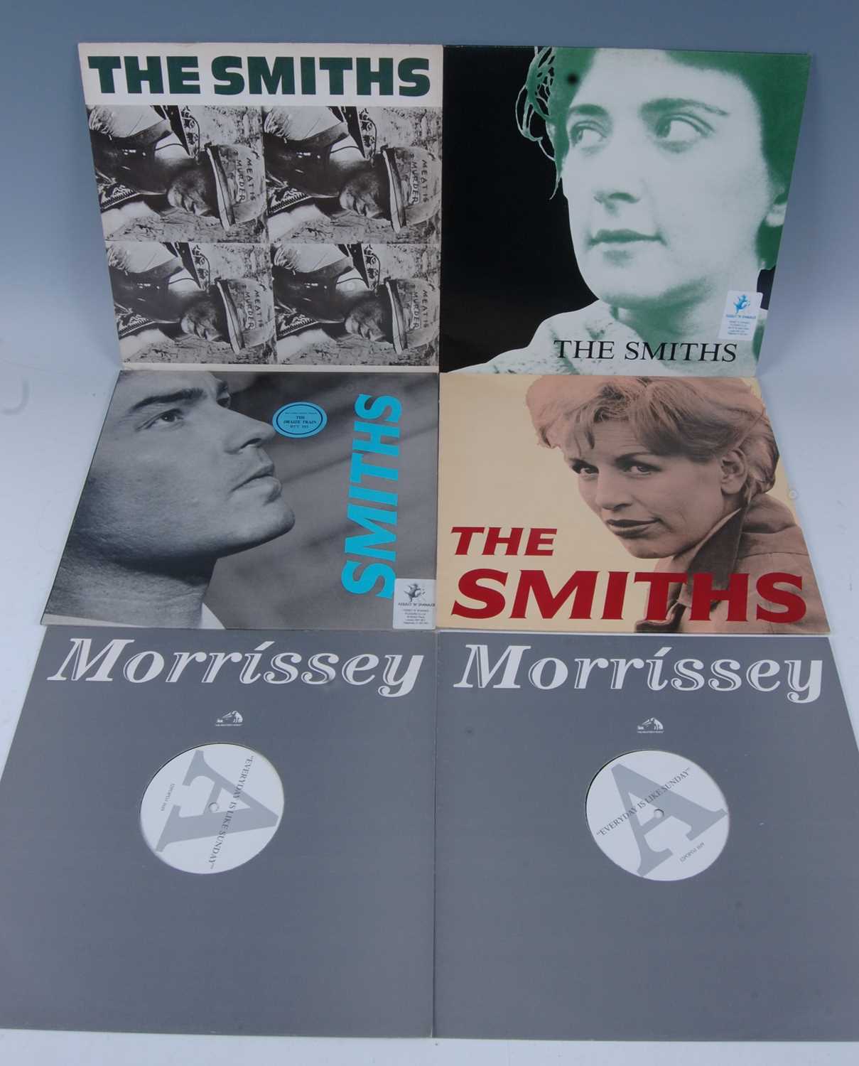 Smiths / Morrissey, a collection of six 12" singles to include Meat Is Murder Rough 81 A2/B2 Illness