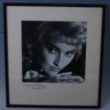 Angus McBean, (1904-1990), a black and white photograph of 1980's singer Carmel McCourt, signed