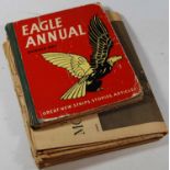 A 1960s Eagle Annual No. 1 together with various Times Newspaper supplements to incude the first