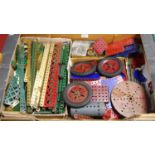 A box of miscellaneous loose Meccano