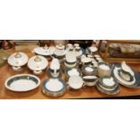 A Royal Doulton eight-place setting tea and dinner service in the Earlswood pattern, H5053