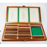 A boxed collectors pieces connoisseur set of various specimen woods by Tilgear (incomplete)