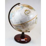 A reproduction World Classic Series 7" dia. globe on stand