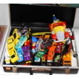 Assorted playworn diecast vehicles