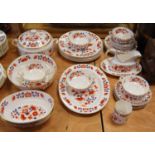 A Spode Baroda pattern porcelain part dinner serviceCondition report: Comprising; one fruit bowl,