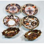 A pair of Royal Crown Derby dishes of shaped oval form in the 1128 pattern, together with a pair