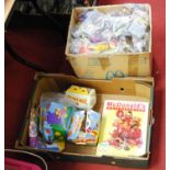Two boxes of various McDonalds Happy Meal toys