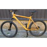 A Carrera Vengeance gent's mountain bike, orange colour scheme, with gel seatCondition report: In