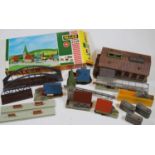 A small quantity of railway layout scenery