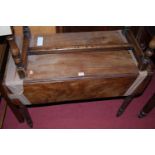 A Victorian mahogany round cornered Pembroke table, having single end drawer