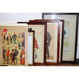 Various Vanity Fair Spy prints, to include literary and sporting examples, both framed and unframed;