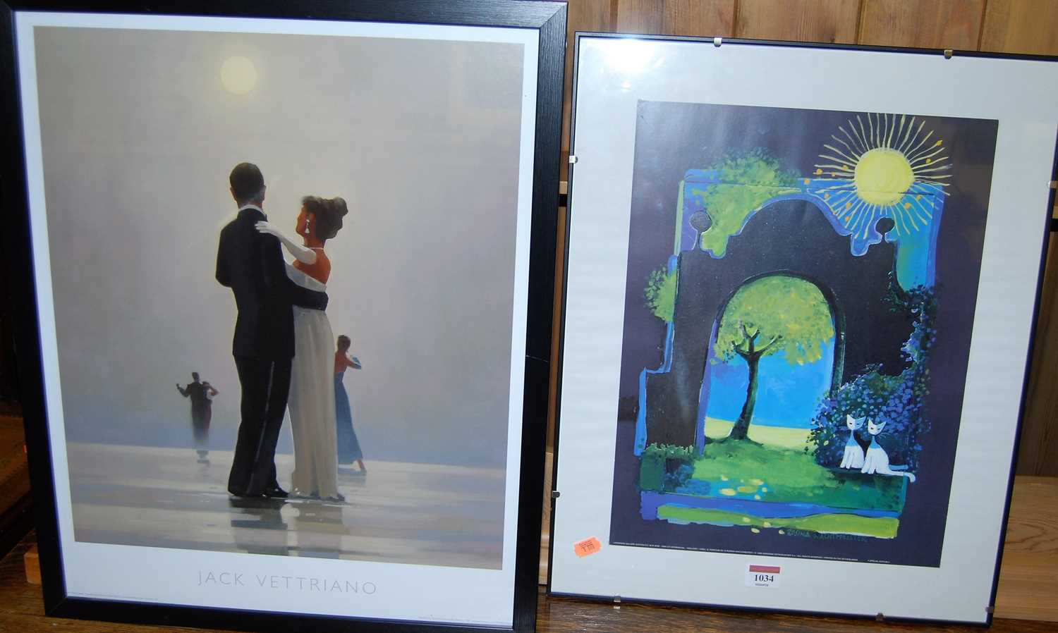 Various reproduction prints, to include Jack Vettriano, Rosina Wachtmeister etc