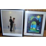 Various reproduction prints, to include Jack Vettriano, Rosina Wachtmeister etc