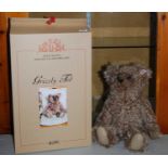 A boxed Steiff 'as-new' Gristly Ted bear, serial number 661402, with white tag in ear