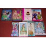 A collection of principally Barbie boxed collectors dolls, to include Chinese Empress, Mermaid,