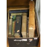 A box of miscellaneous books, to include J.R.R. Tolkien The Hobbit, 14th impression, with