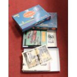 Two boxes of Hornby ephemera, books, etc