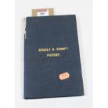 A Briggs & Co's patent transfer and papers, sold inventors and patentees Briggs & Co Manchester,