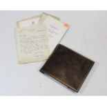 A leather clad autograph album, the contents mainly relating to Mr R R May; together with various