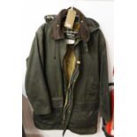 A gent's Barbour wax jacket, size C42/107cm