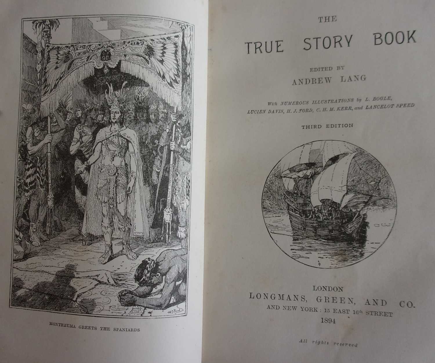 LANG, Andrew. The Yellow Fairy Book. Longmans 1894 1st edition, together with The True Story Book. - Image 4 of 5