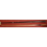 A 20th century snooker cue, and a snooker cue in caseCondition report: 1st cut – bent and worn,