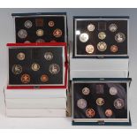 Great Britain, a collection of fifteen Royal Mint UK proof coin sets, years to include 1983, 1985,