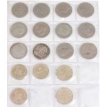 Great Britain and World, a collection of coins and banknotes to include 1896 crown, 1895 half crown,