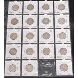 Great Britain, a collection of George VI shillings to include