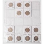 Great Britain, a collection of two shillings dates to include