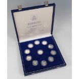 Great Britain, The Royal Mint Bermuda 375th Anniversary Silver Proof Coin Set, eleven silver proof