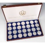 Canada, 1976 Olympic coins set, a set of twenty eight silver proof commemorative coins, each in