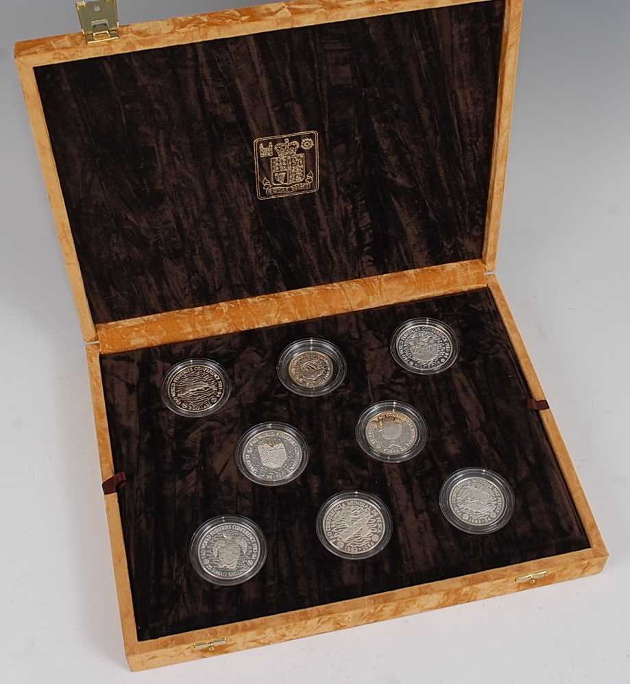 The Royal Mint, 1983 The World Fisheries Collection, eight silver proof commemorative coins,