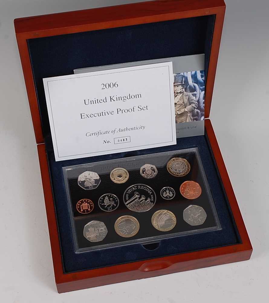 Great Britain, 2006 Executive Proof Coin Collection, thirteen coins five pounds to penny, boxed with