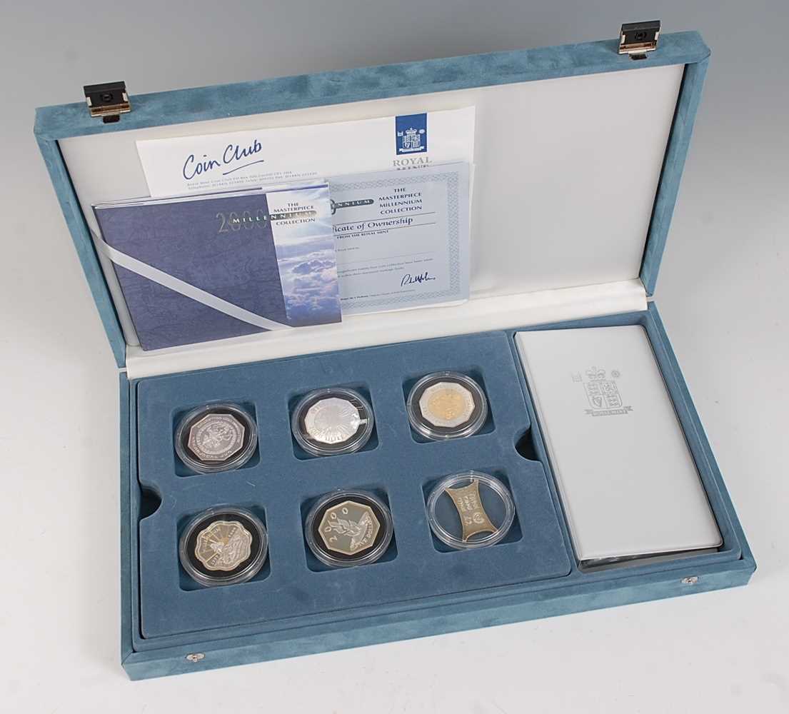 The Royal Mint, The Masterpiece Millennium Collection Coin Set, twenty four silver proof coins