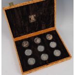 The Royal Mint. a collection of nine various silver proof coins to include St Lucia Bi-Centenary