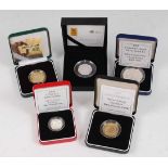 The Royal Mint, a collection of five silver proof coins to include 1992 Solomon Islands 50th