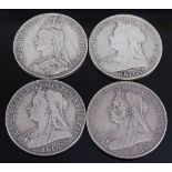 Great Britain, 1887 crown, Victoria jubilee bust, rev: St George and Dragon above date, together