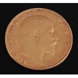 Great Britain, 1902 gold half sovereign, Edward VII, rev; St George and Dragon above date. (1)