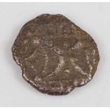 Celtic Iceni, AR Unit, 1st century, obv; two opposed crescents, rev; horse. (1)