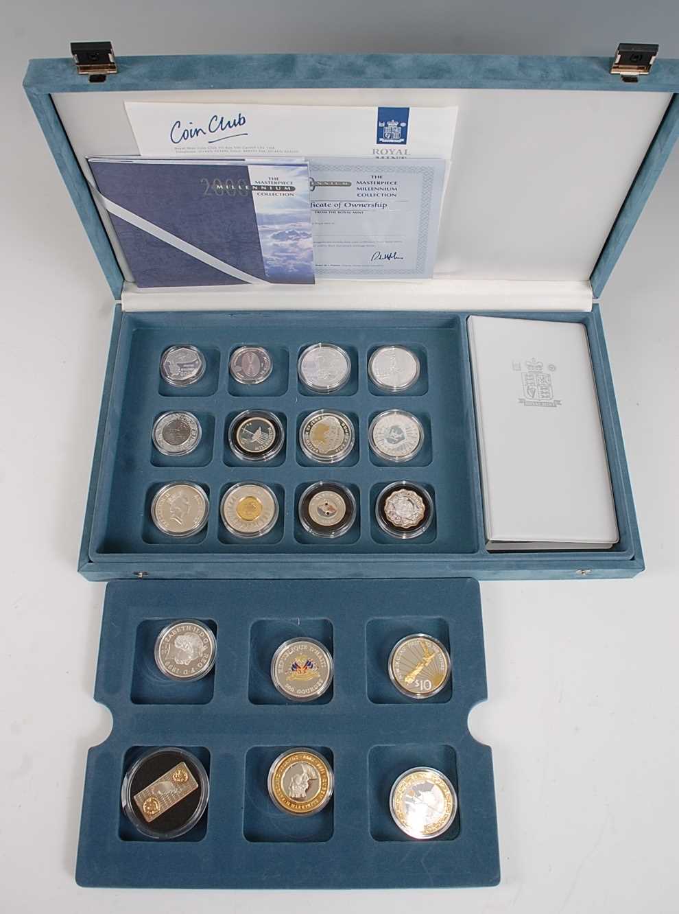 The Royal Mint, The Masterpiece Millennium Collection Coin Set, twenty four silver proof coins - Image 2 of 2