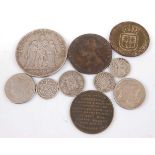 Great Britain and World, a collection of coins and banknotes to include France 17?? 1 sol and 1875 5