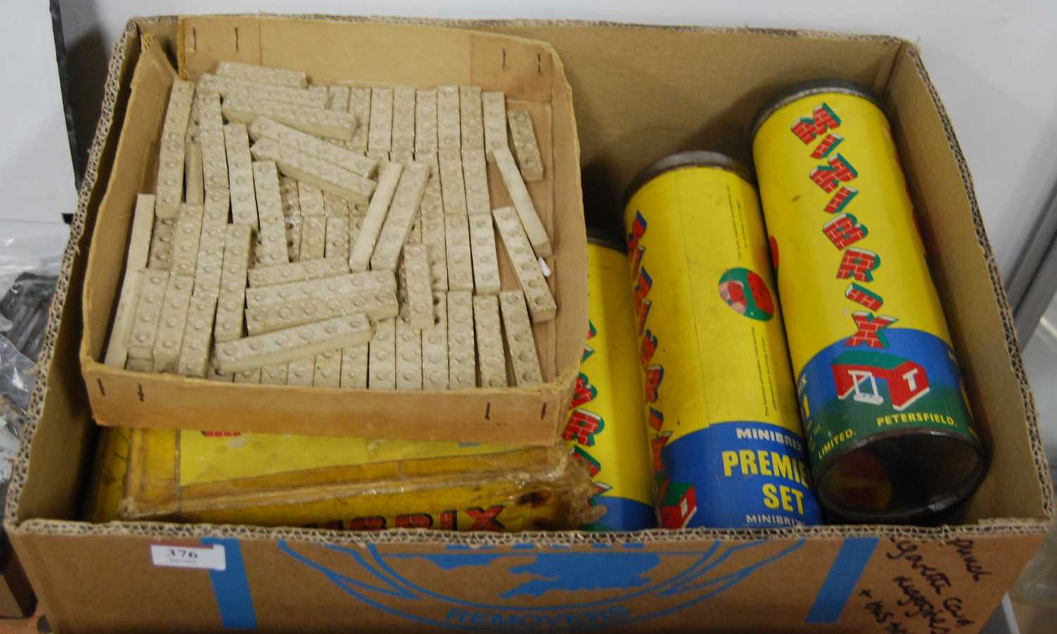 A quantity of Minibrix in boxes and tubes