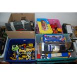 Four boxes of mixed toys, largely being modern issue diecast, boxed and loose