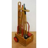 A Triang wooden child's croquet set