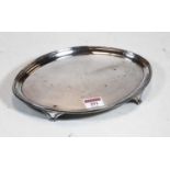 A George V silver tray, of plain oval form, maker Theodore Rossi, London 1912, further stamped Rossi