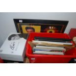 Assorted Elvis Presley memorabilia, to include ephemera, framed commemorative prints, and a