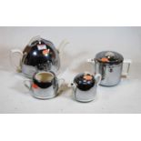 A Celtic beehive "Stay Hot" 4 piece tea service with plated covers