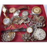 A Citizen lady's mechanical wristwatch; together with other wrist and pocket watches to include