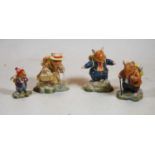 A collection of four Royal Doulton Brambly Hedge figures, to include Flax Weaver, Mr Apple,